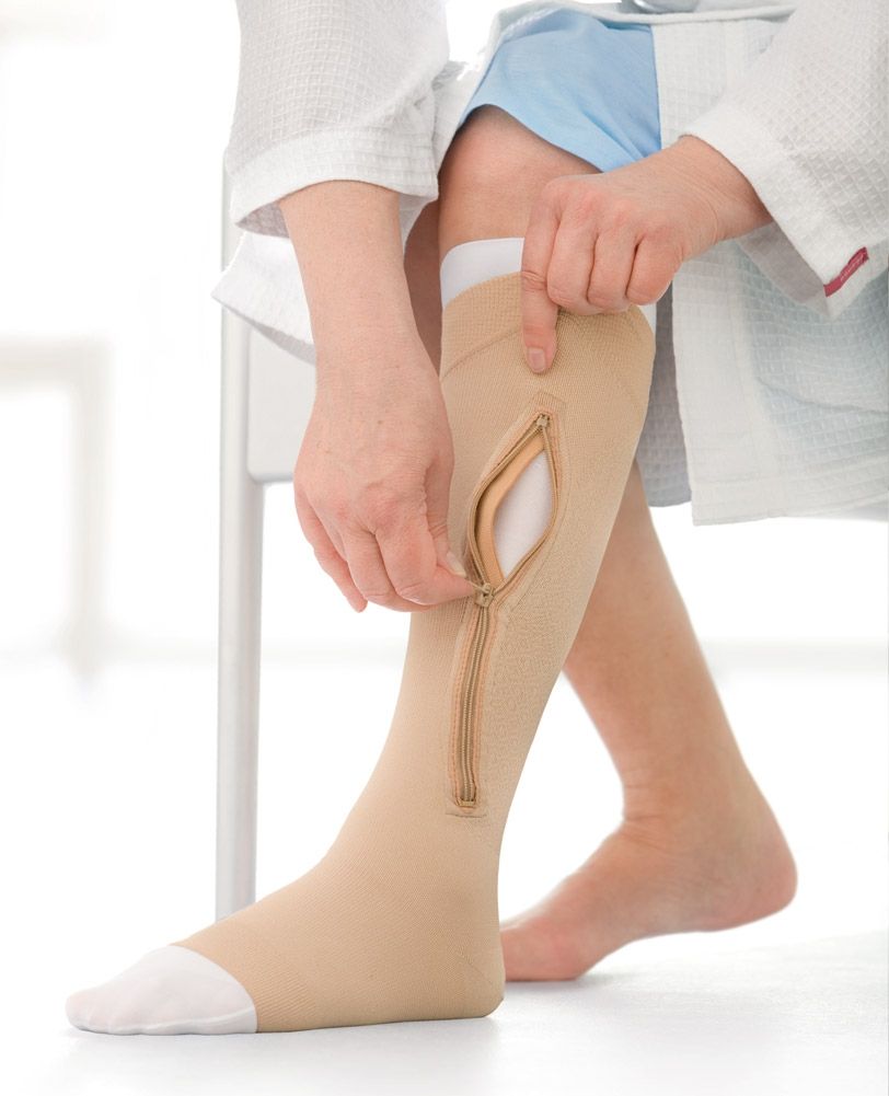 Thigh High Compression Stockings With Zipper Ideas